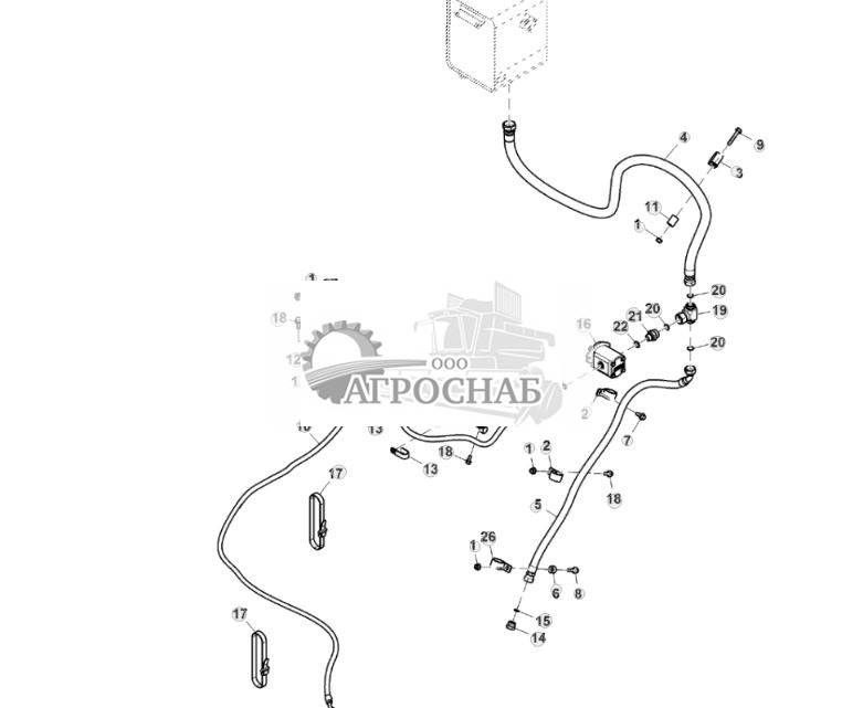 Насос и шланги мотовила без соломоразбрасывателя, T2 - ST851828 925.jpg